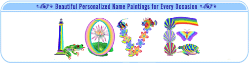 Love name painting